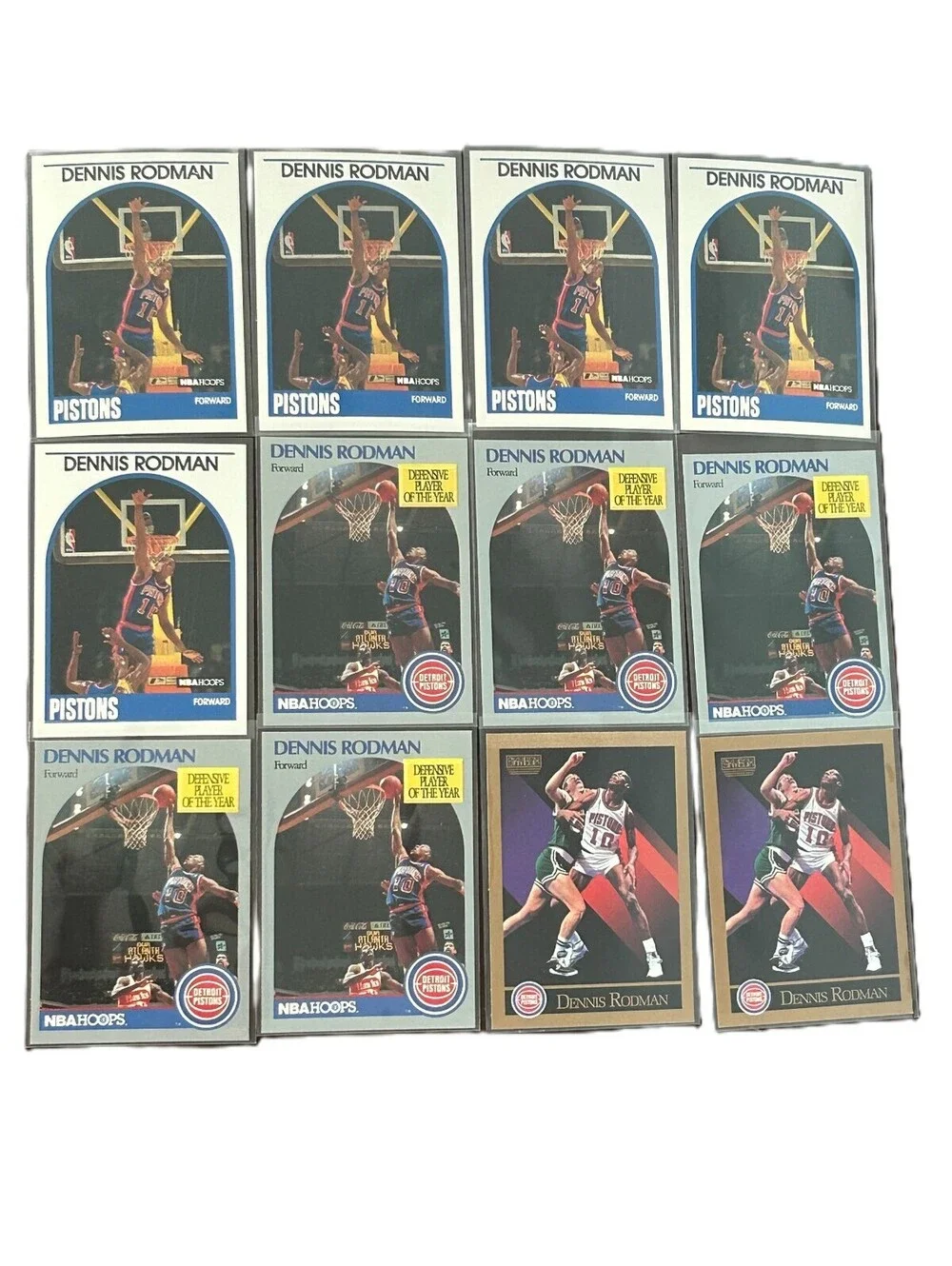 HOF DENNIS RODMAN COLLECTION 1989 & 1990 NBA HOOPS ALL STAR &SKYBOX LOT OF 21 NM